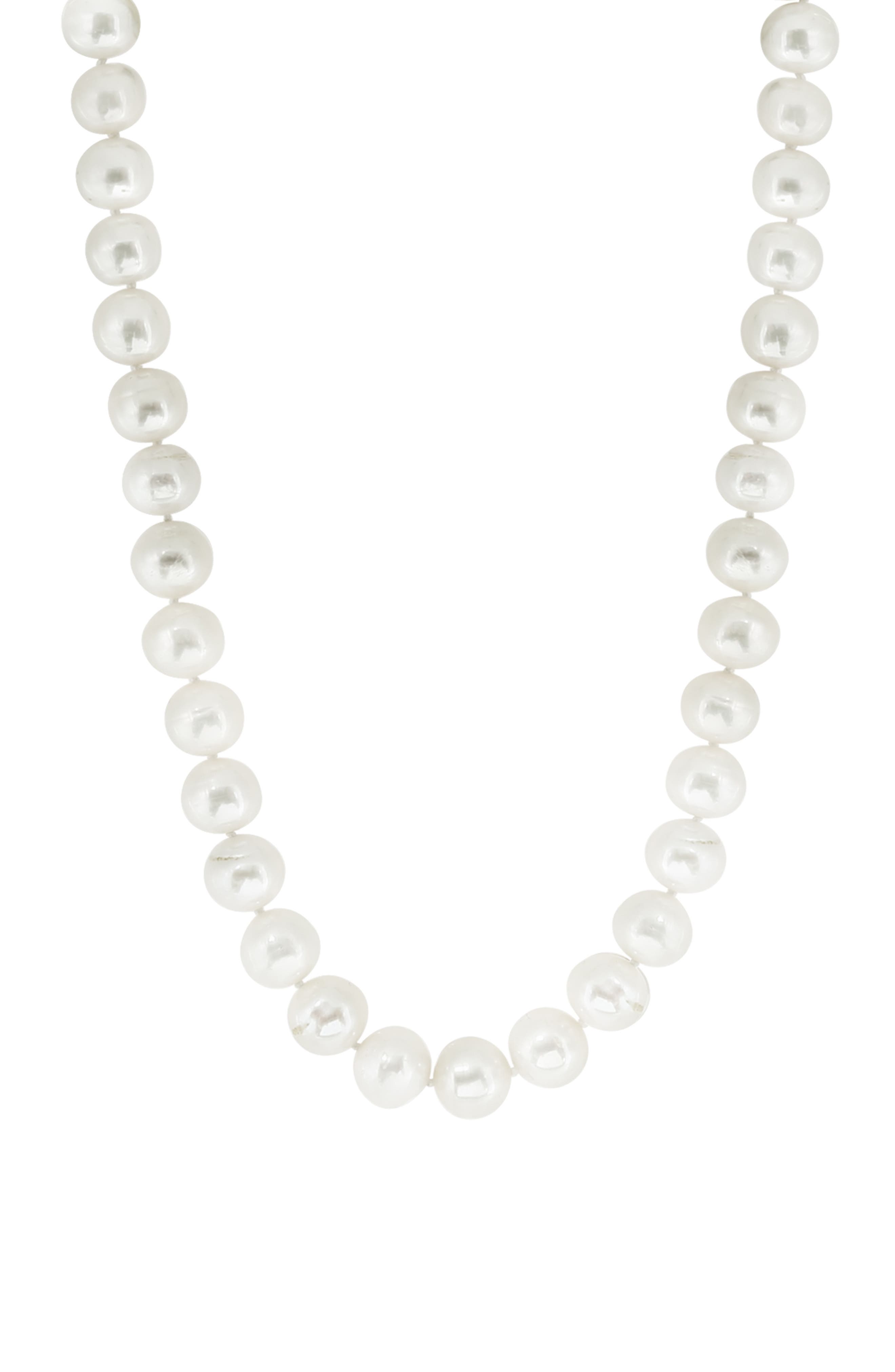 EFFY Sterling Silver 10-11mm Freshwater Pearl Necklace
