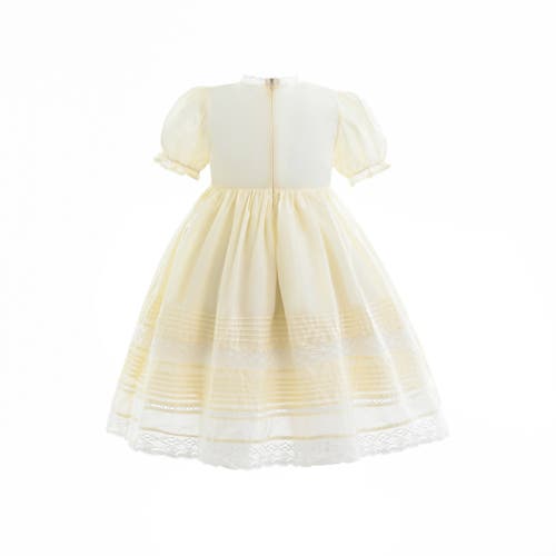 Sweet Cactus London Pleated Dress In Yellow