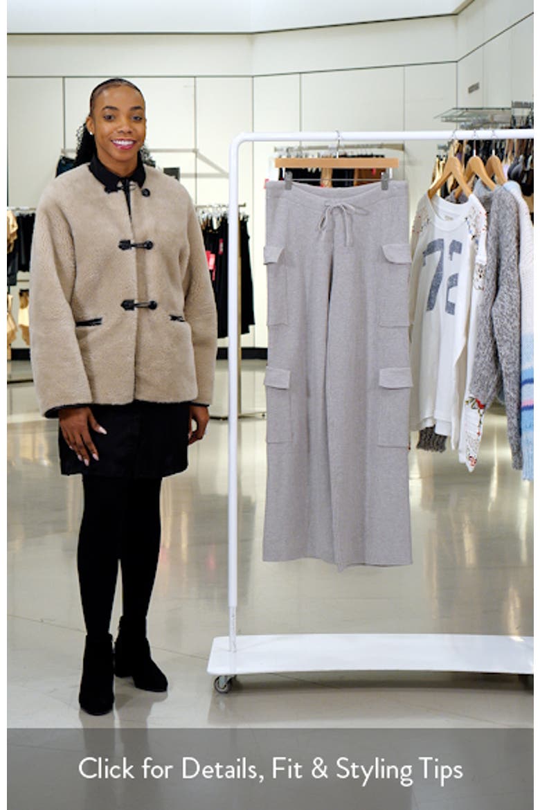 Wynter Low Rise Drawstring Cargo Sweater Pants video
