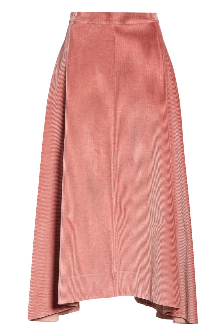 Danielle Corduroy Midi Skirt, Alternate, color, CAMEO