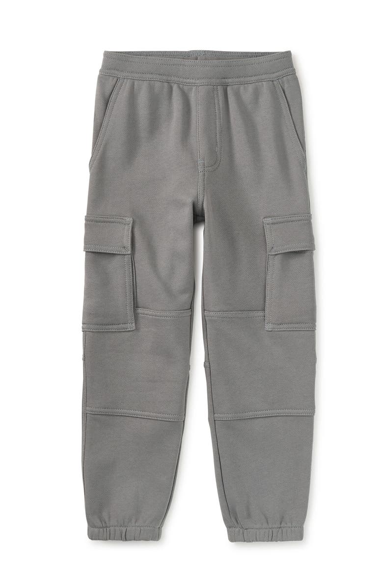 Tea Collection Cargo Pocket Joggers, Main, color, Smoke