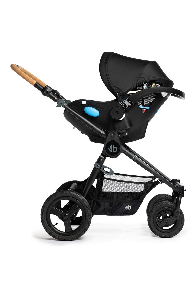 Era Reversible Stroller & Clek Liing Railroad Ziip Travel System Car Seat Set, Alternate, color, BLACK