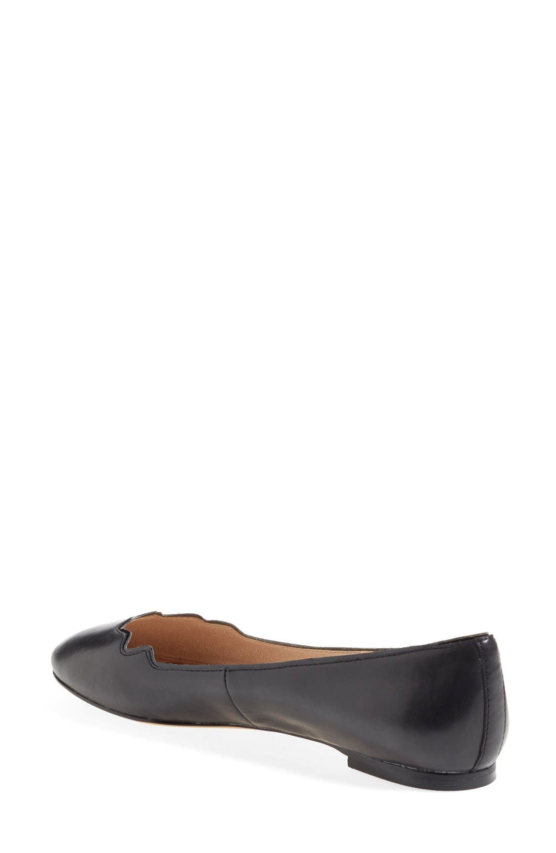Sam Edelman 'Alaine' Scalloped Topline Flat, Alternate, color, 
