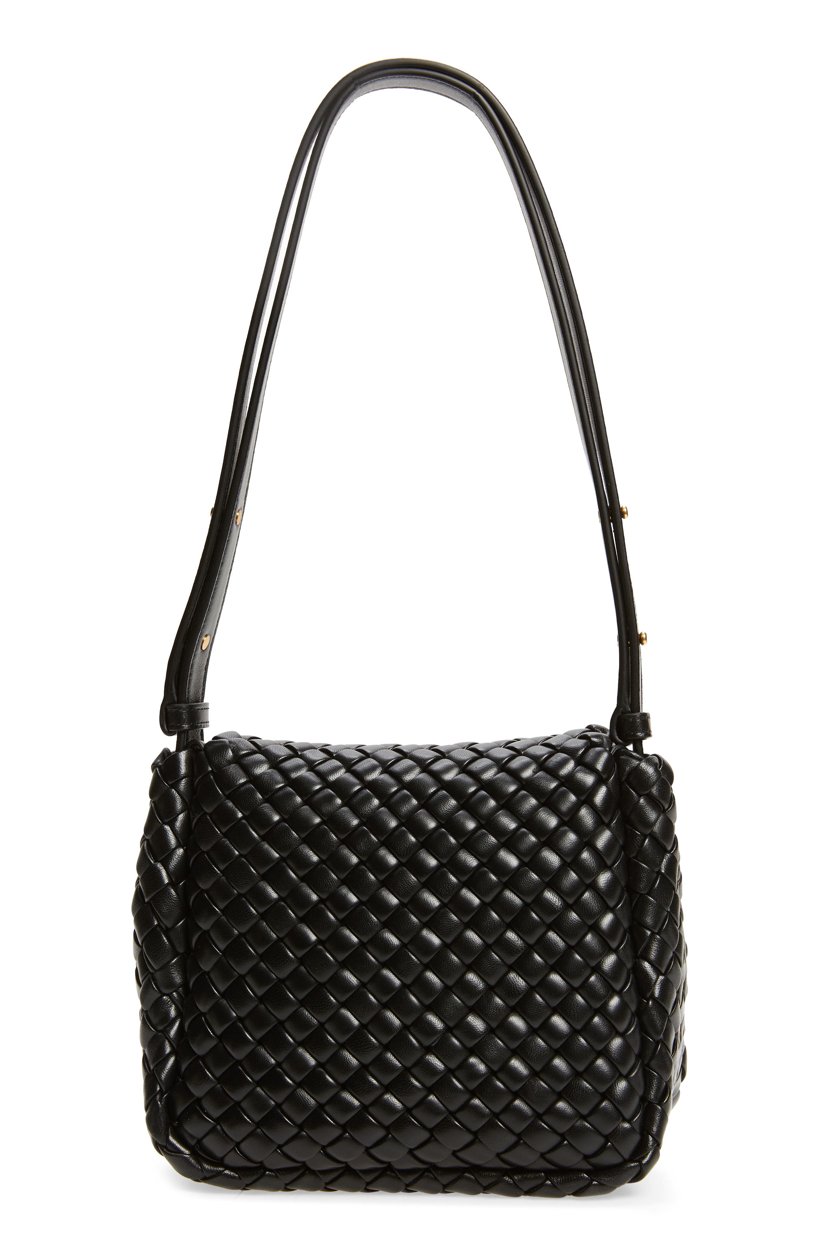 Bottega Veneta Mini Cobble Padded Intrecciato Leather Shoulder Bag, Alternate, color, 