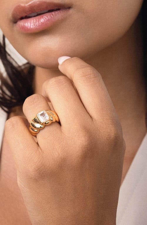 Ettika So Twisted Statement Ring In Brown
