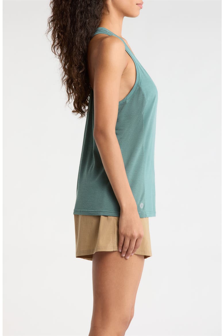 Active Mesh Racerback Tank, Alternate, color, DUSTY TEAL