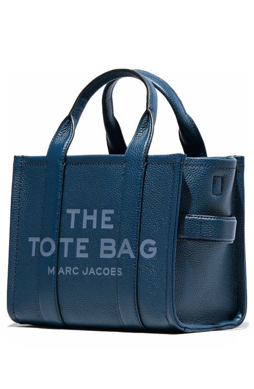 Marc Jacobs The Leather Small Tote Bag In Blue