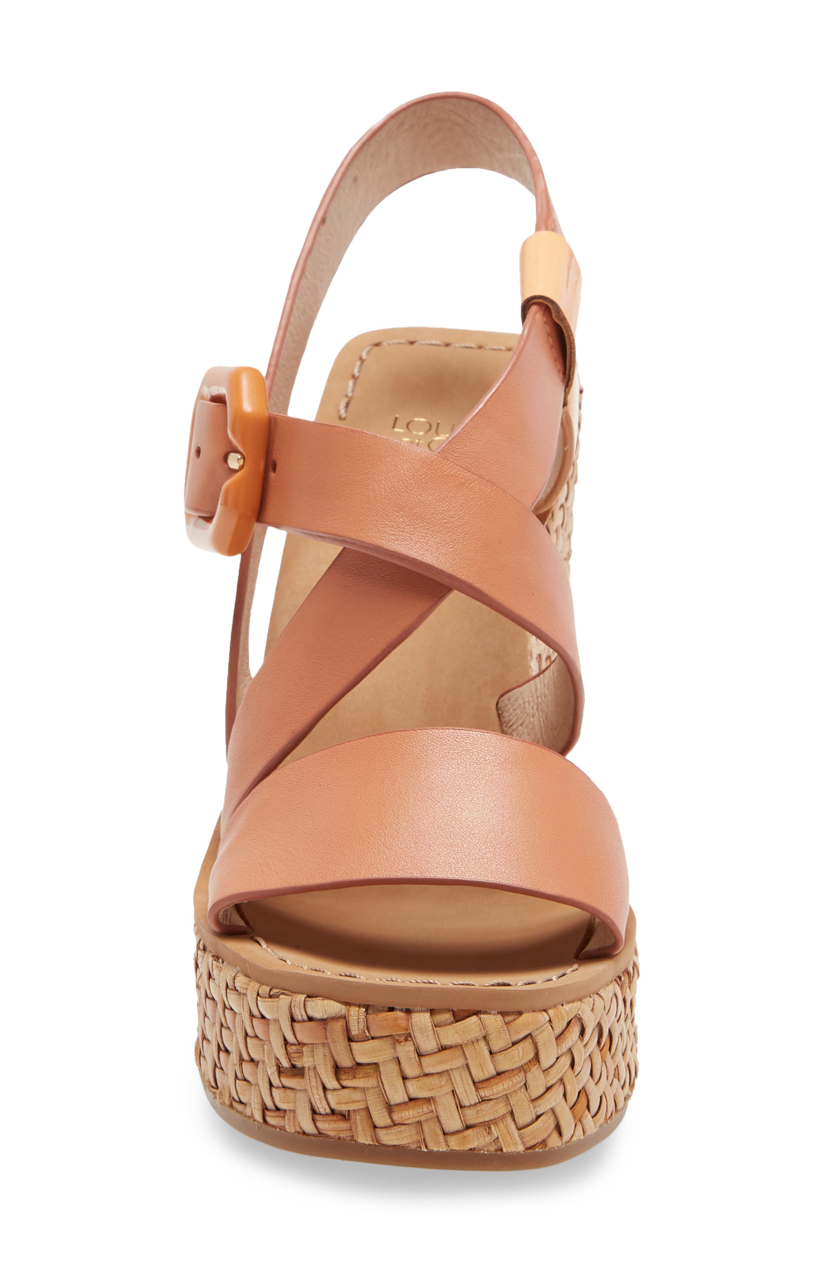 Palina Platform Wedge Sandal, Alternate, color, PEACH CLAY AND CORALINE