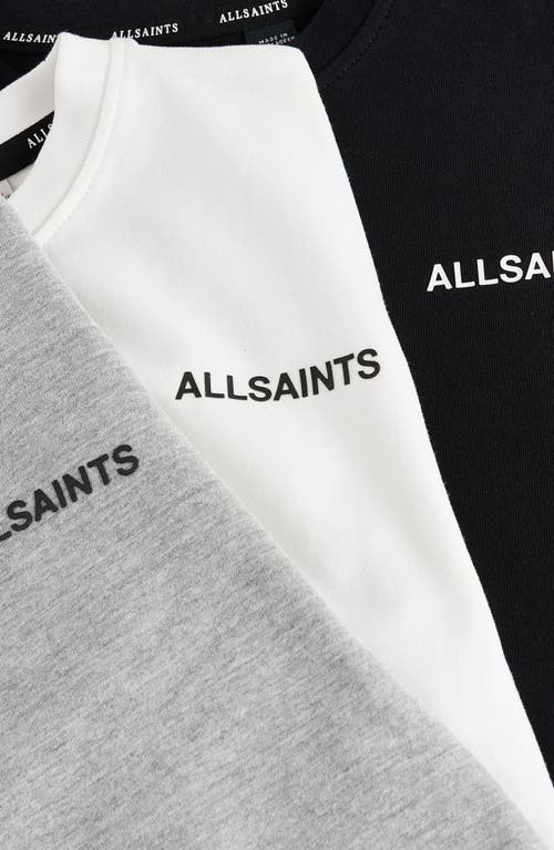 Smallsaints By Allsaints Kids' Underground Assorted 3-pack Logo T-shirts In Black/white/grey