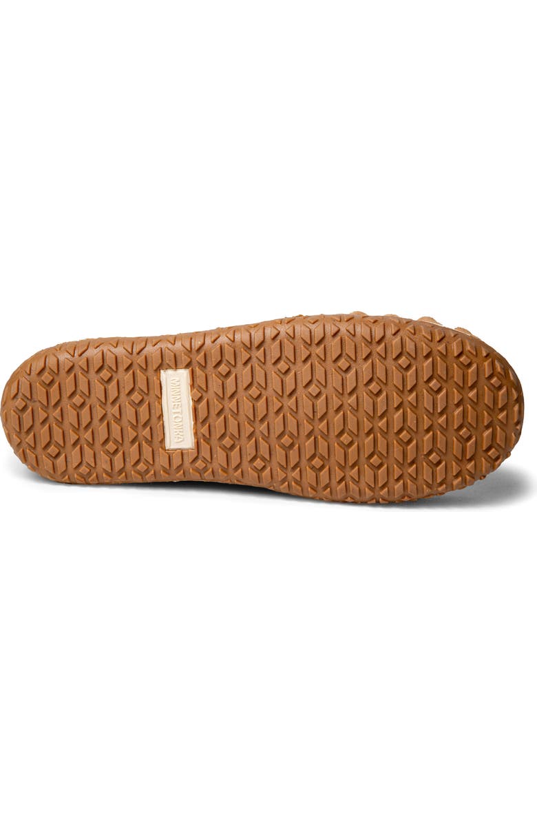 Minnetonka Ultimate Genuine Shearling Slipper, Alternate, color, Tan