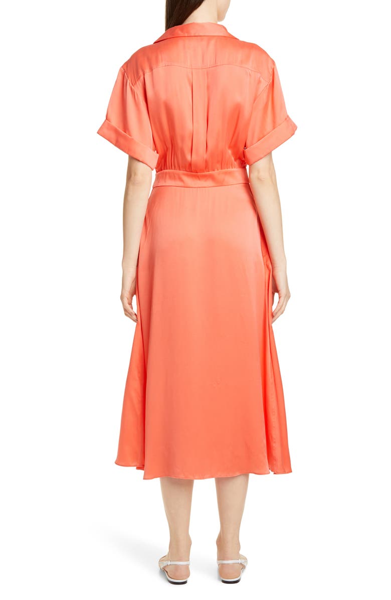 Equipment Orlenna Silk Blend Midi Shirtdress, Alternate, color,