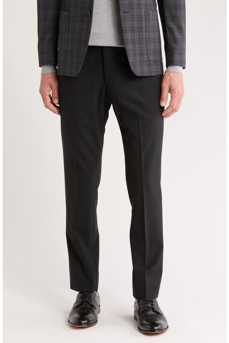 Classic Fit Suit Pants, Main, color, BLACK
