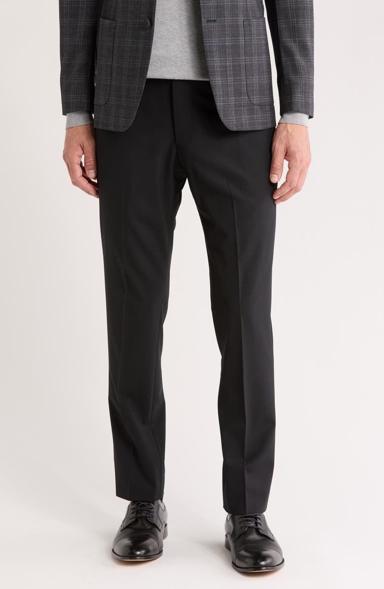 Brooks Brothers Classic Fit Suit Pants, Main, color, Black