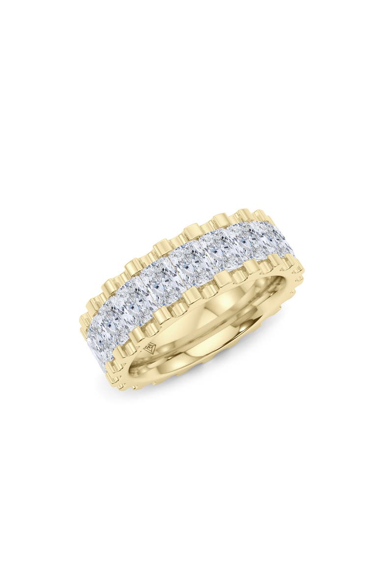 Radiant Cut Lab Grown Diamond Channel Ring, Alternate, color, 18K YELLOW GOLD