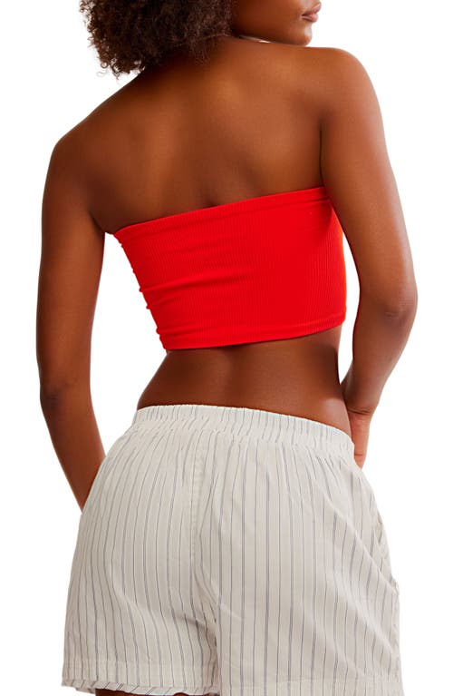 Free People Amelia Bandeau Bra In Red