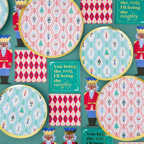 Jollity & Co . Nutcracker Dessert Plates In Multi