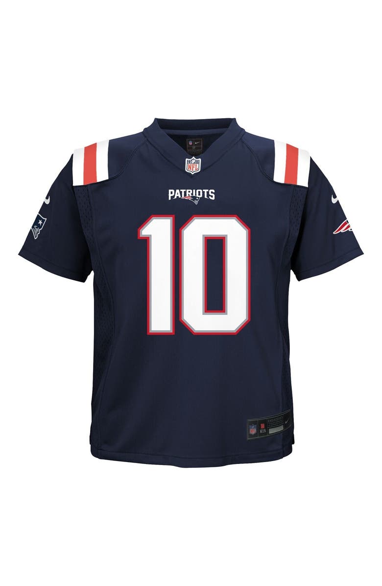 Nike Infant Nike Drake Maye Navy New England Patriots Team Player Game Jersey, Alternate, color, 