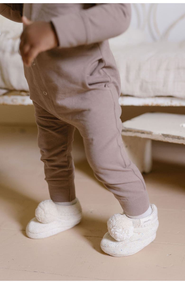 Pehr Essentials Organic Cotton Romper, Alternate, color, Portobello