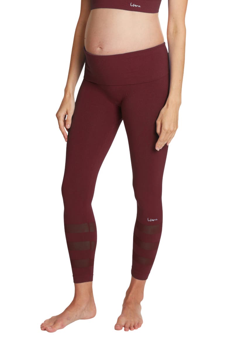 Cache Coeur Woma Maternity & Sports Leggings, Main, color, Plum