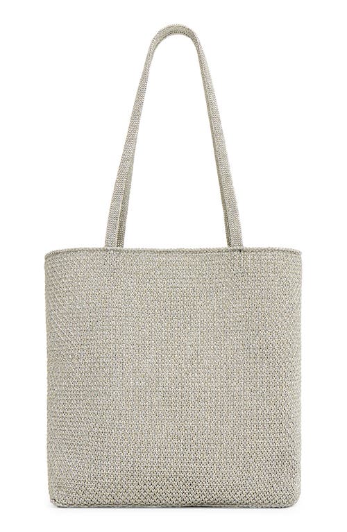 Mansur Gavriel Filo Metallic Knit Tote in Silver at Nordstrom