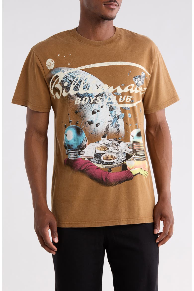 Asteroids Cotton Graphic T-Shirt, Main, color, MONK'S ROBE
