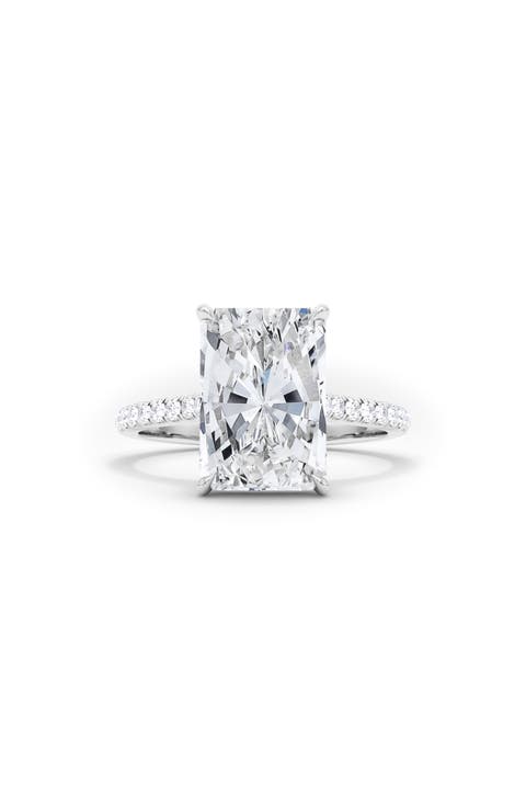 Radiant Cut Pavé Lab Grown Diamond Ring