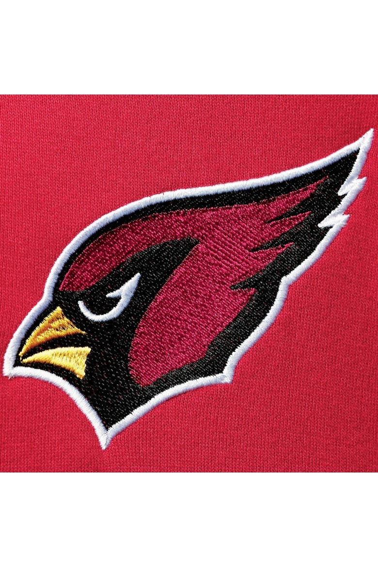 Men's Starter Cardinal/Black Arizona Cardinals Playoffs Color Block Full-Zip Hoodie, Alternate, color, Cardinal