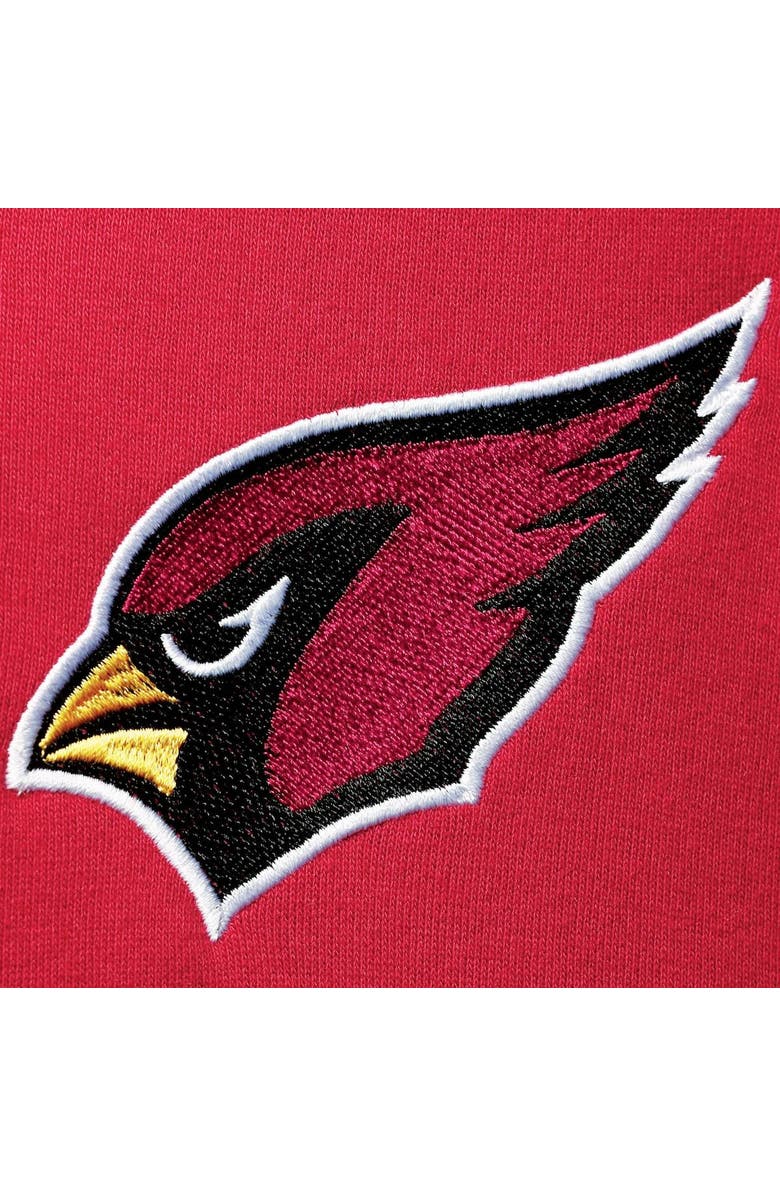 STARTER Men's Starter Cardinal/Black Arizona Cardinals Playoffs Color Block Full-Zip Hoodie, Alternate, color, Cardinal