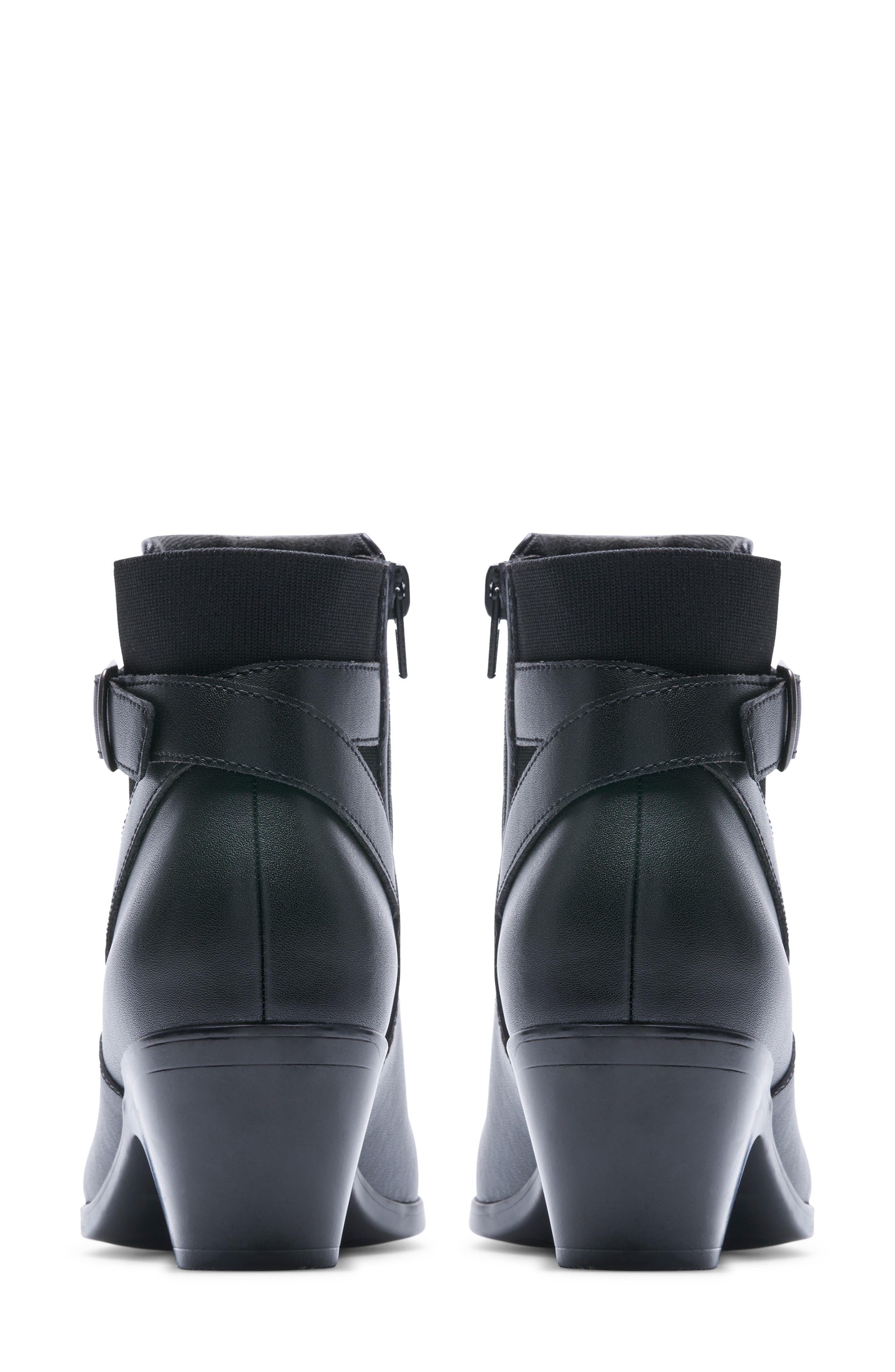 Clarks<sup>®</sup> Emily2 Lux Ankle Boot, Alternate, color, Black Leather
