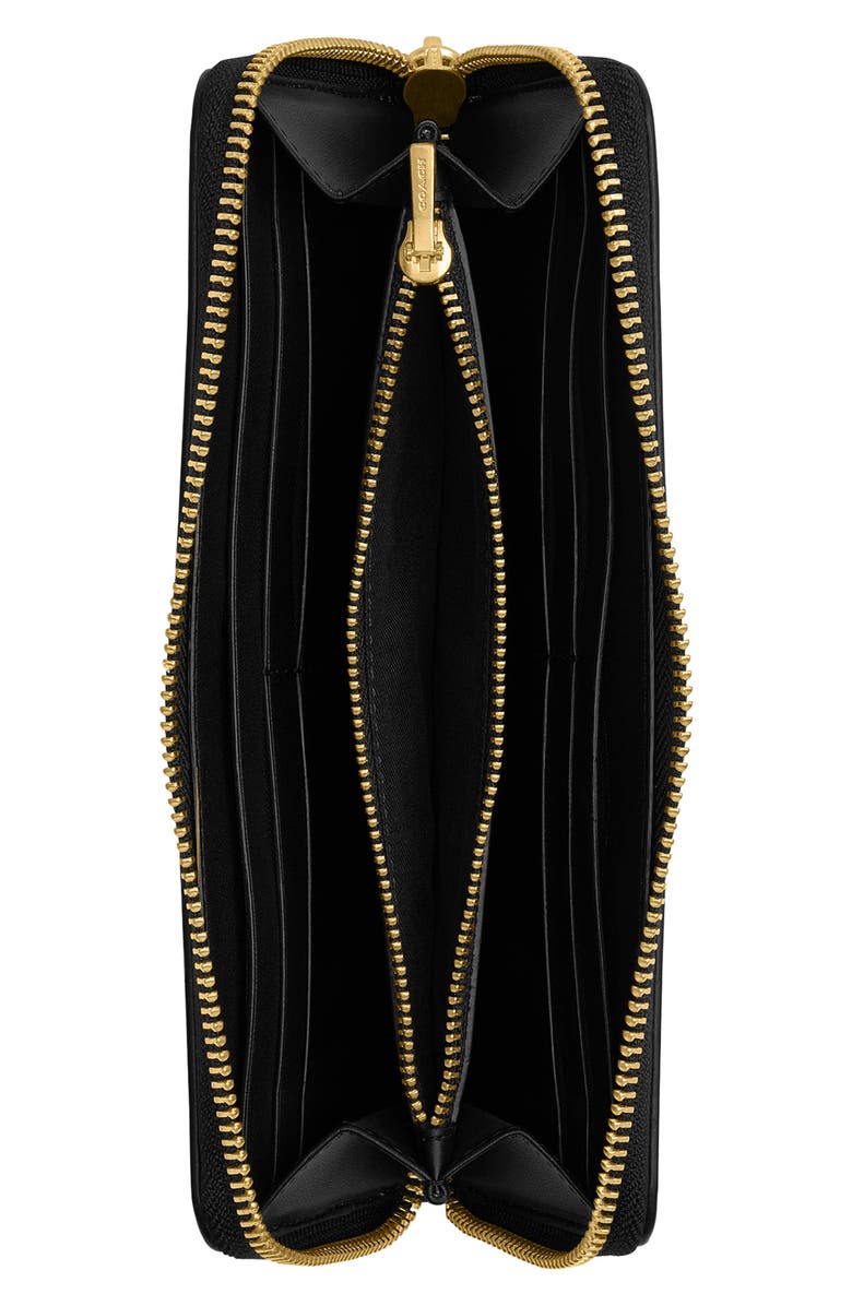 COACH Essential Slim Smooth Leather Wallet, Alternate, color, Black