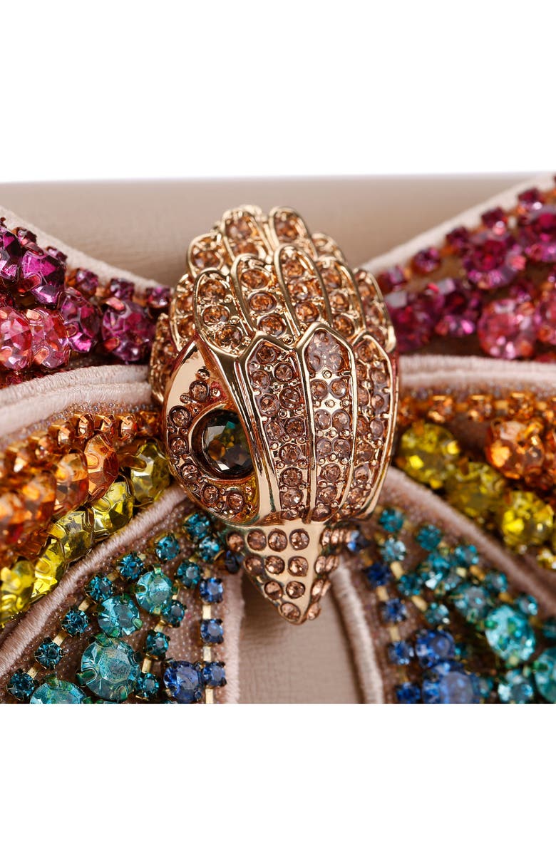 Kurt Geiger London Shoreditch Bow Leather Wallet on a Chain, Alternate, color, 