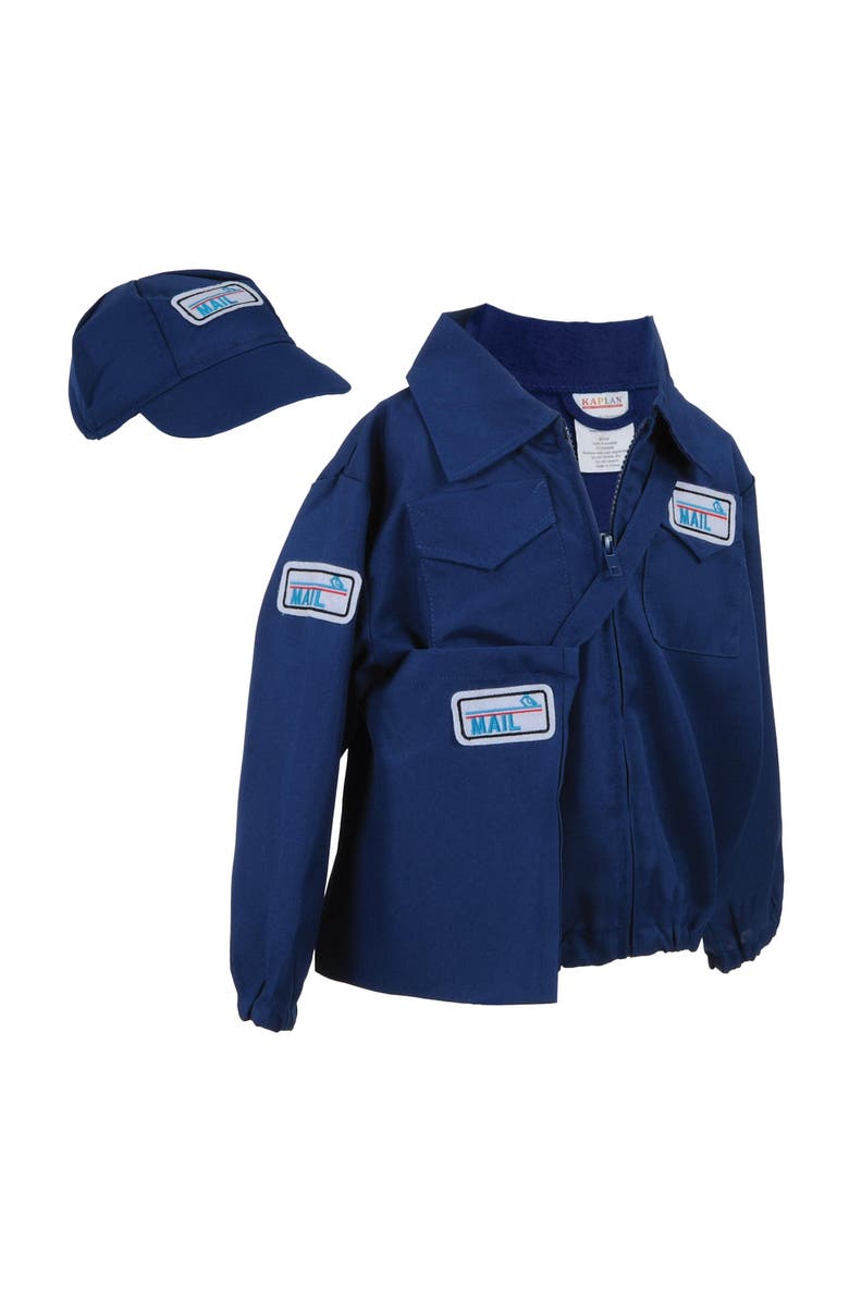 Kaplan Early Learning Company Mail Carrier Garment Career Dress Up, Alternate, color, Blue