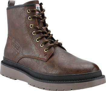 HOT Brown Guess Mens Chukka Boots Brown Guess Boots Men