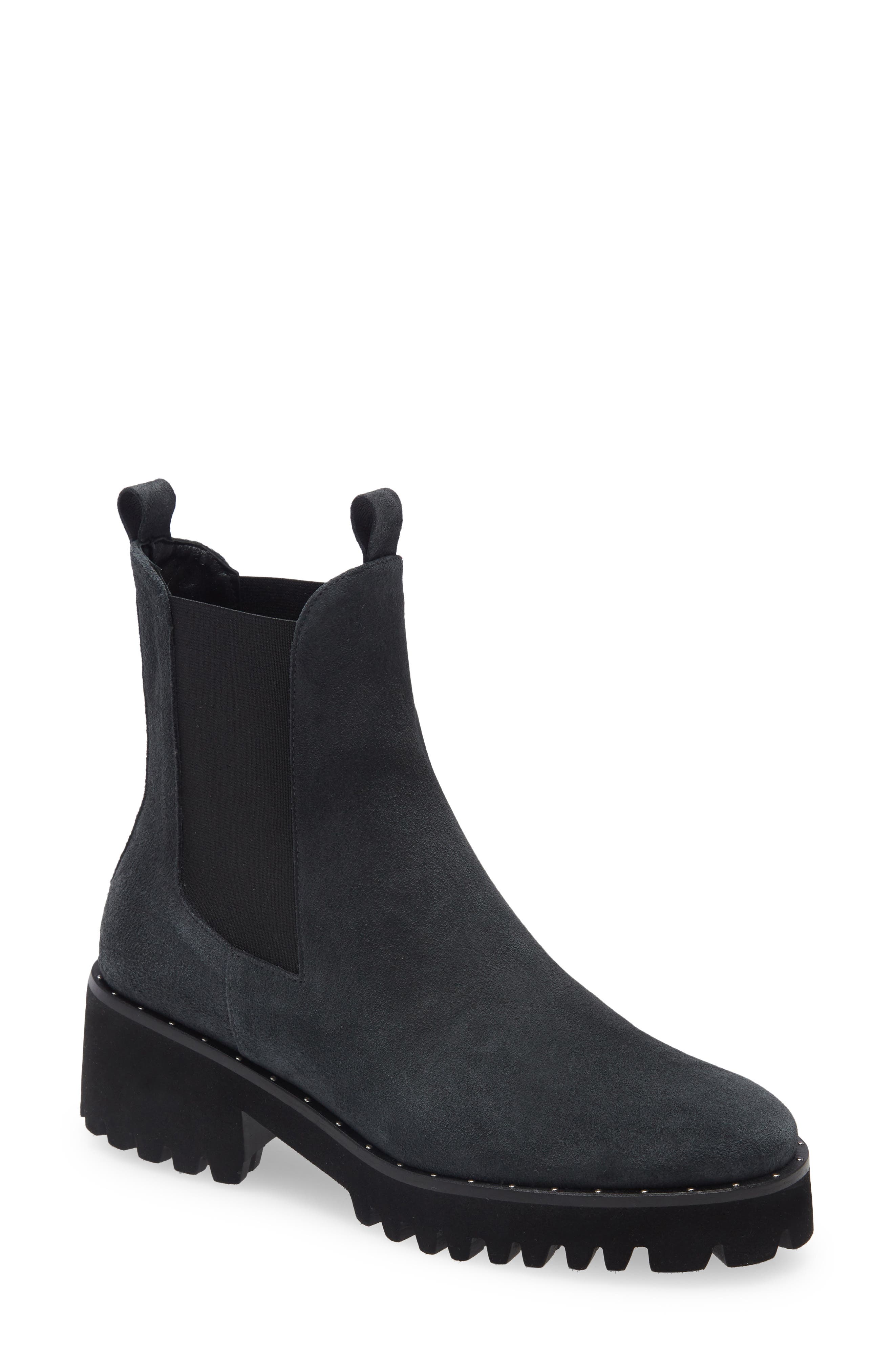 Frēda Salvador Brooke Waterproof Chelsea Boot, Main, color, CHROME SUEDE
