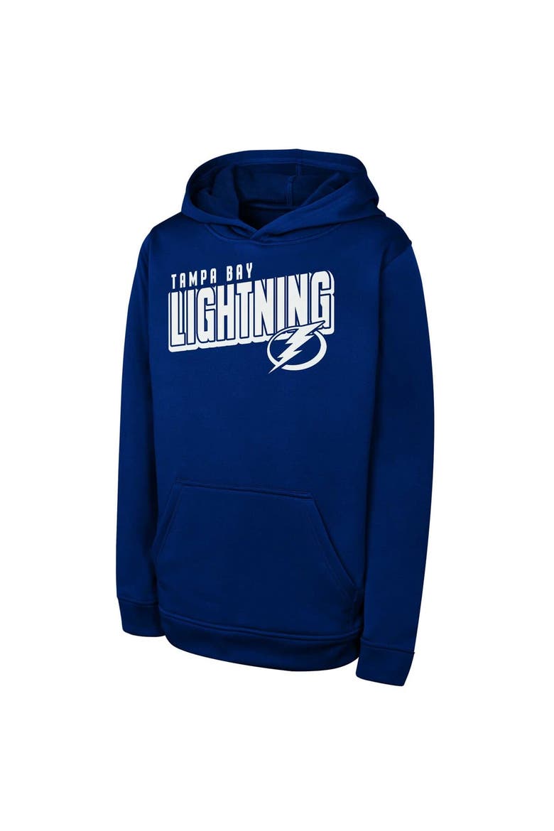 Youth  Blue Tampa Bay Lightning Cyber Punk Performance Hoodie, Main, color, Blue