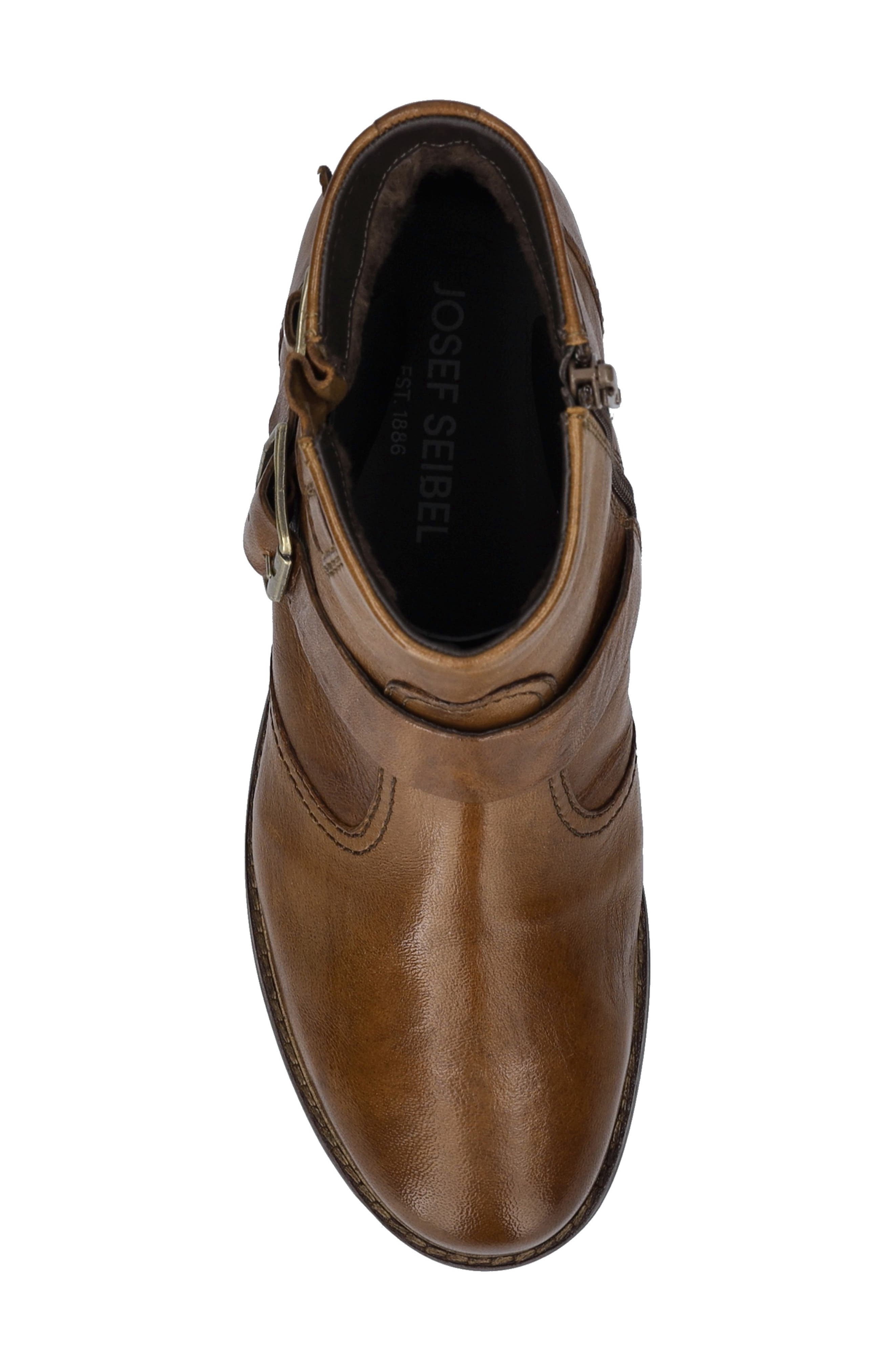 Kate 51 Moto Bootie, Alternate, color, COGNAC