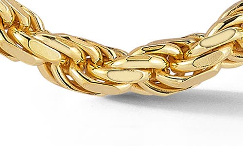 Yield Of Men 5mm Rope Chain Necklace In Gold