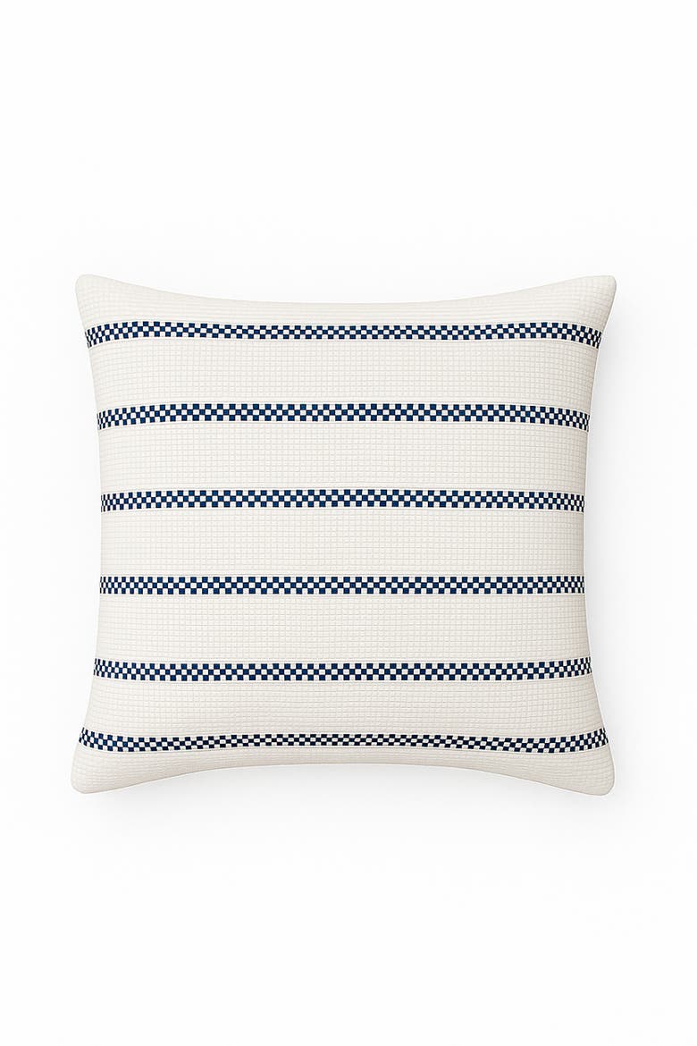 Regatta Stripe Pillow, Alternate, color, Navy Blue