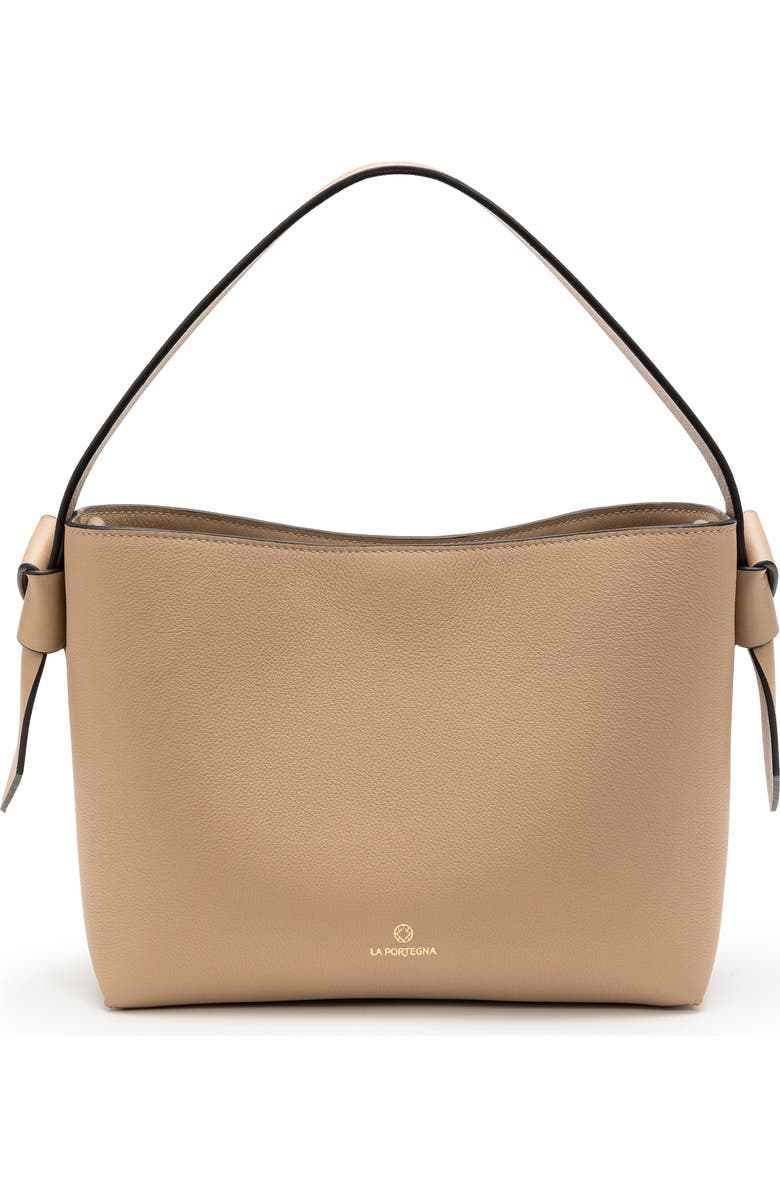 LA PORTEGNA Paulita Crossbody Bag Lightness, Main, color, Taupe