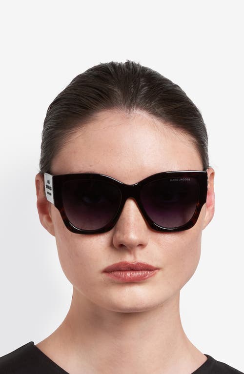 Marc Jacobs 56mm Gradient Cat Eye Sunglasses In Brown