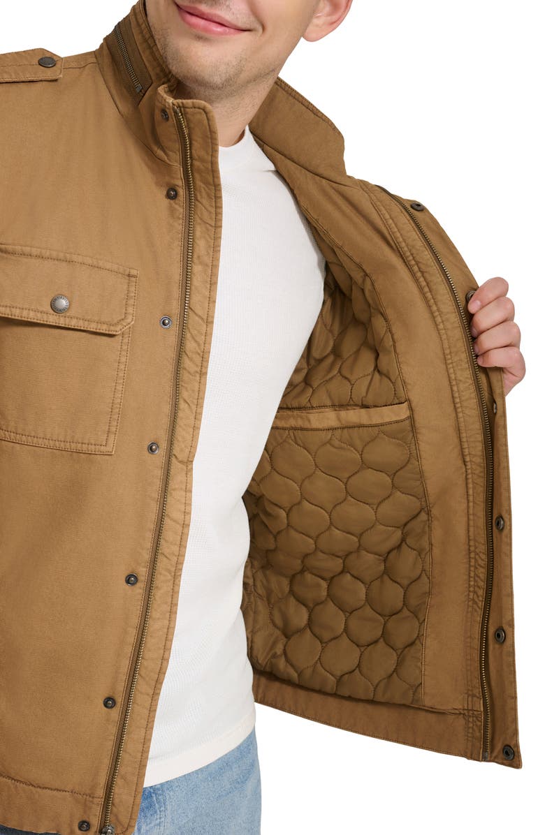 Levi's<sup>®</sup> Washed Cotton Utility Jacket, Alternate, color, Worker Brown