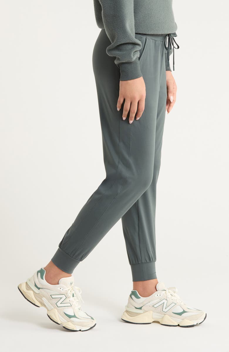 Zella Move In Pocket Joggers, Alternate, color, Green Urban