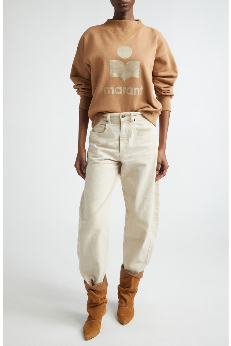 Moby Graphic Sweatshirt, Alternate, color, CAMEL/ GOLD