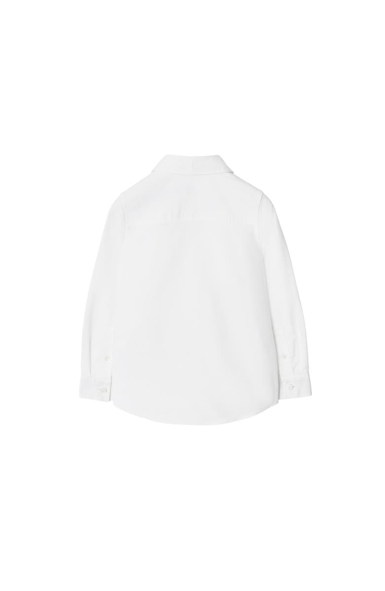 Burberry Cotton Oxford Shirt, Alternate, color, White