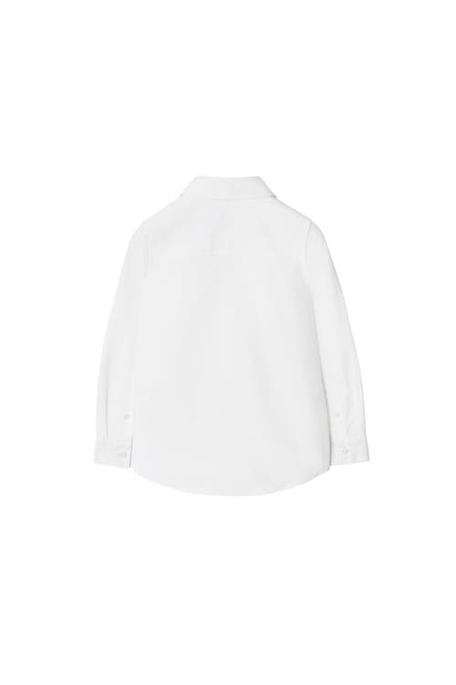 Burberry Cotton Oxford Shirt In White