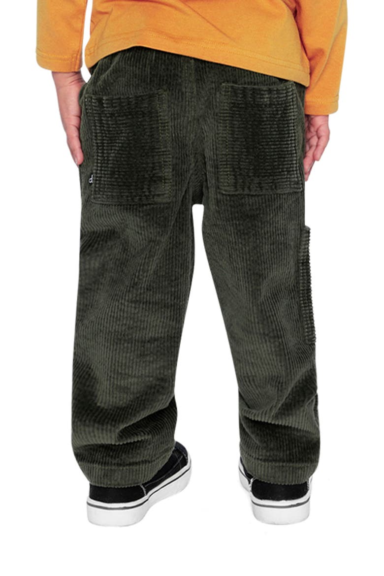 Stretch Corduroy Cargo Pocket Drawstring Pants, Alternate, color, Dark Grey