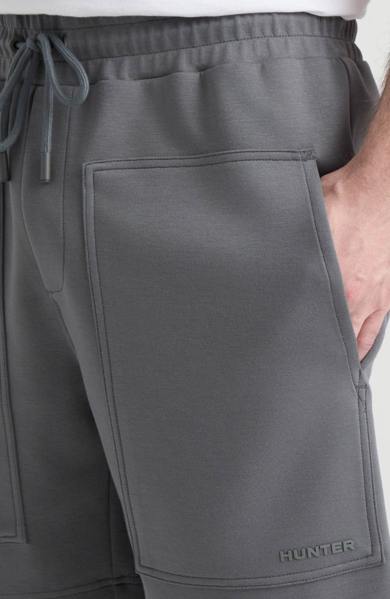 Hunter Colin Scuba Knit Shorts, Alternate, color, Castle Rock