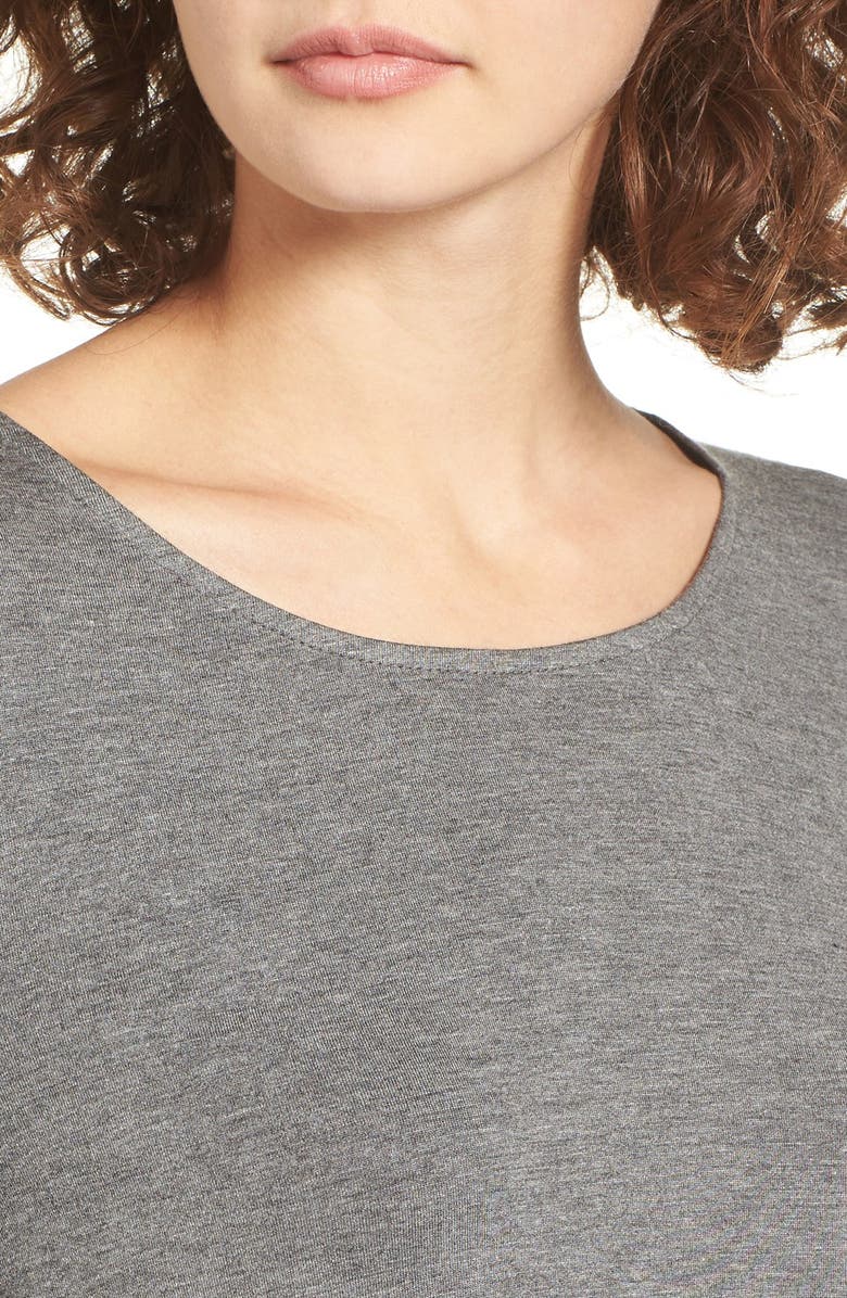 BP. Mixed Media High/Low Tee, Alternate, color,