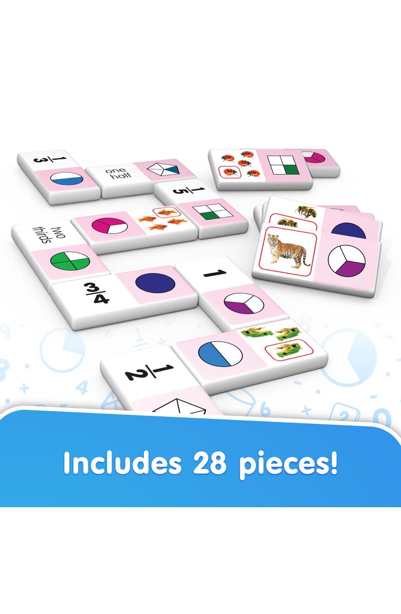 Junior Learning Fraction Dominoes, Alternate, color, 