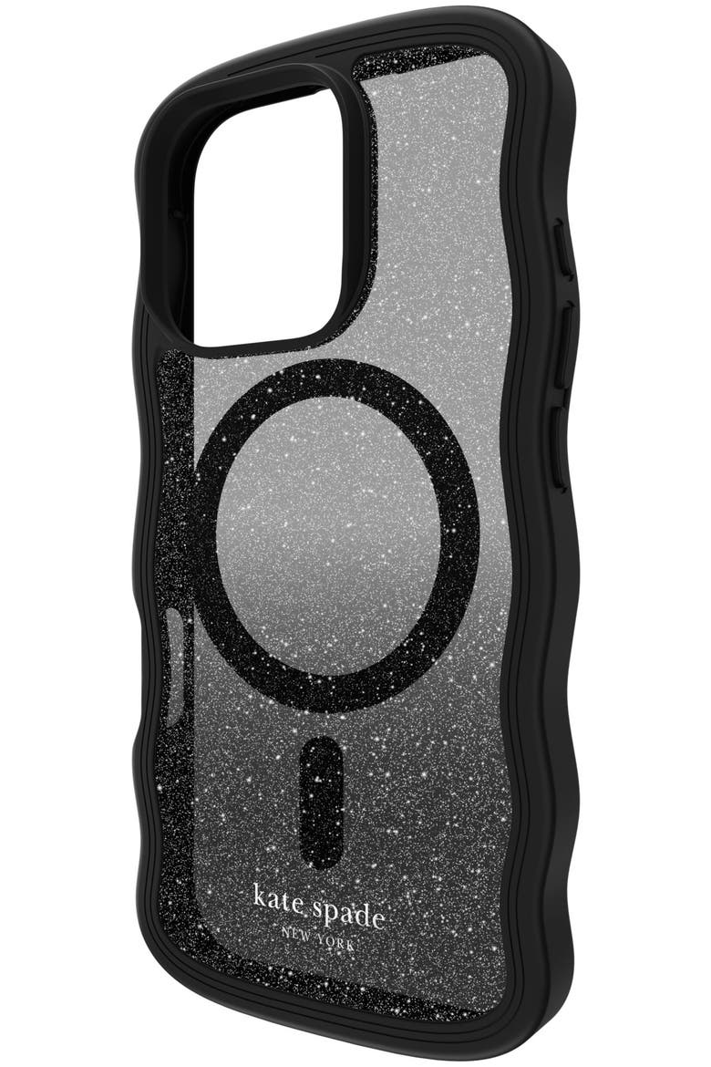 Wavy MagSafe Case for Apple iPhone 16 Pro, Alternate, color, Black